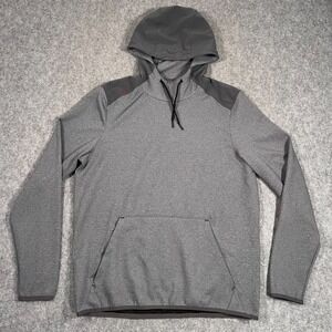 Rhone Asphalt Heather Grey Nylon Tactel Pullover Hoodie Men's‎ Size Large